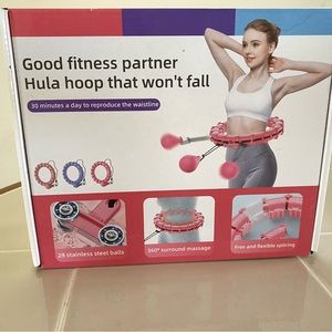 Good Fitness Partner Hula Hoop That  Won’t Fall Color Pink (New)